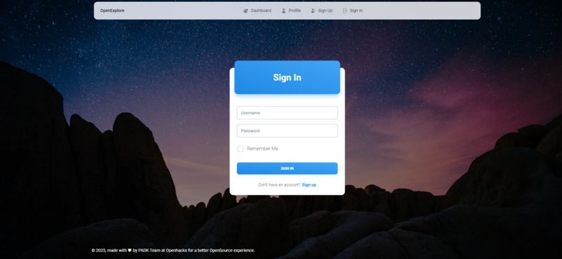 OpenExplore – screenshot 2