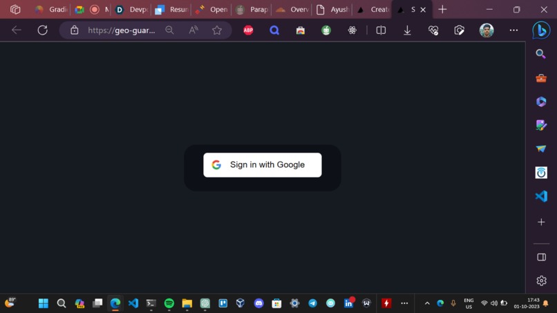 Geo-Guard Emergency App – screenshot 1
