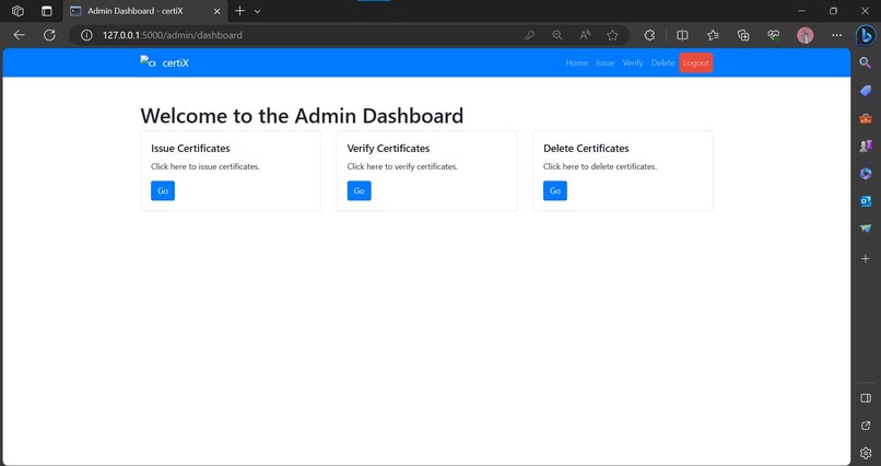 CertiX – screenshot 2