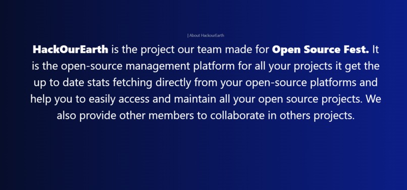 HackOurEarth – screenshot 1