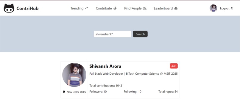 ContriHub – screenshot 2