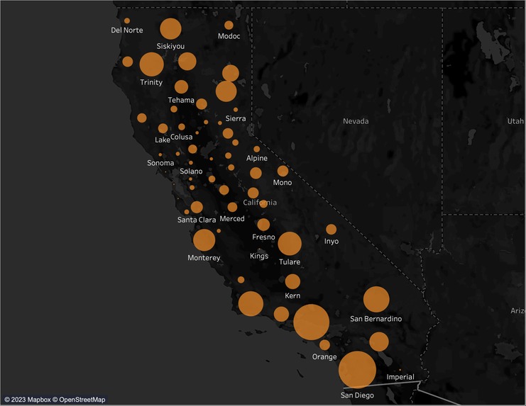 Wildfires in the United States from 2000 to 2010  – screenshot 1