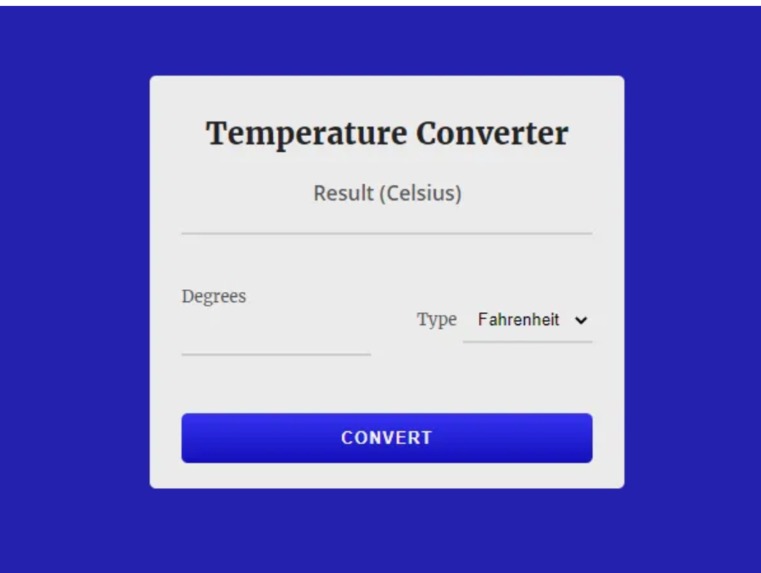 Temperature Converter – screenshot 1