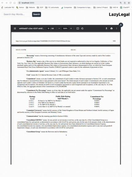 LazyLegal – screenshot 1