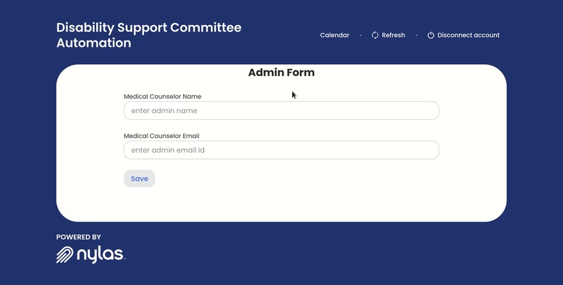 Disability Support Committee Automation – screenshot 2