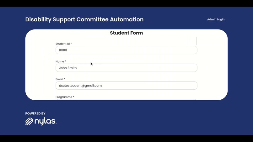 Disability Support Committee Automation – screenshot 4