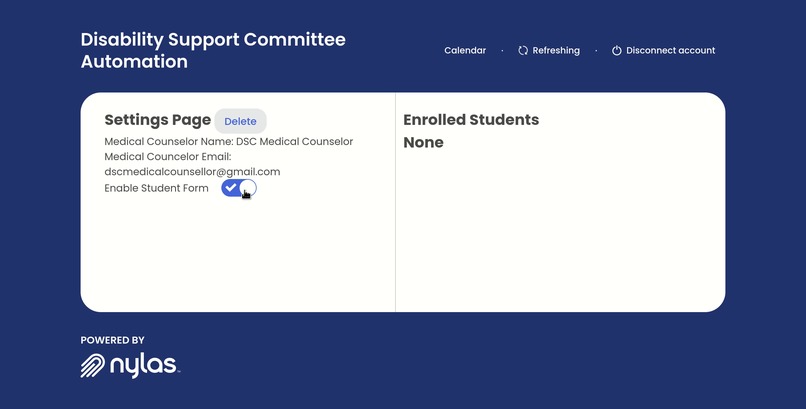 Disability Support Committee Automation – screenshot 3
