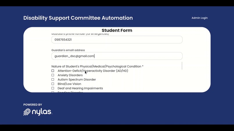 Disability Support Committee Automation – screenshot 5
