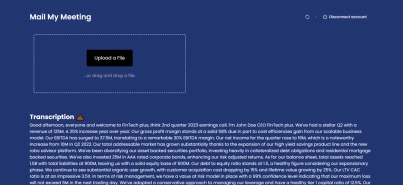 MailMeMinutes – screenshot 3