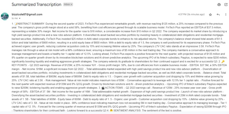 MailMeMinutes – screenshot 5