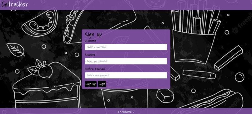 Caltracker – screenshot 1