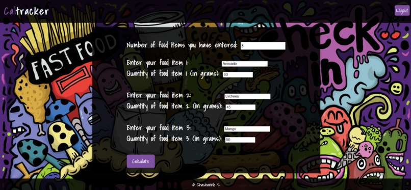 Caltracker – screenshot 3