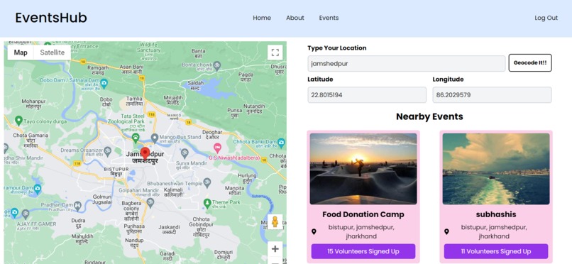 EventsHub – screenshot 1