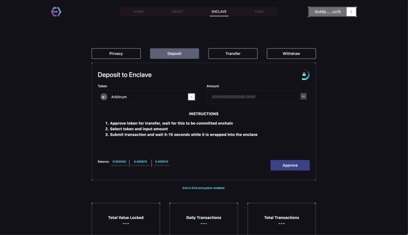 Wallet Abstraction and Encryption – screenshot 2