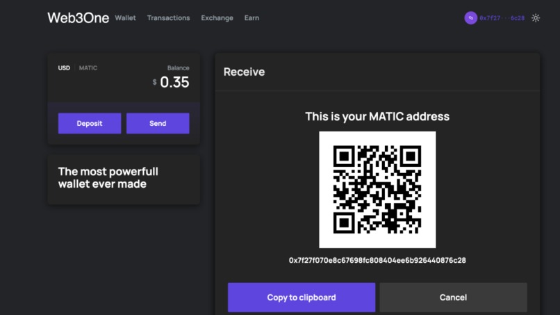 Web3One – screenshot 1