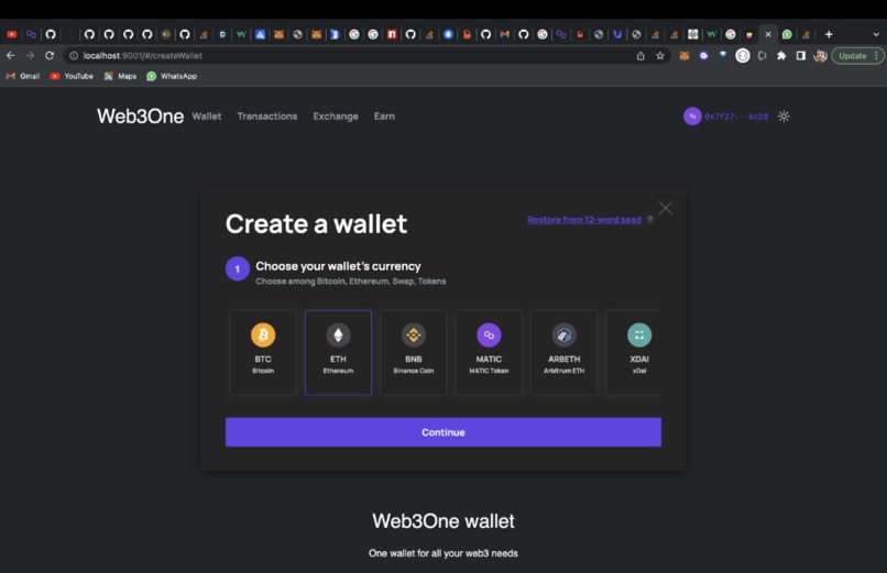 Web3One – screenshot 2