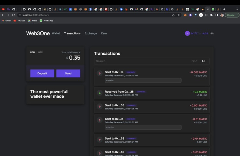 Web3One – screenshot 5