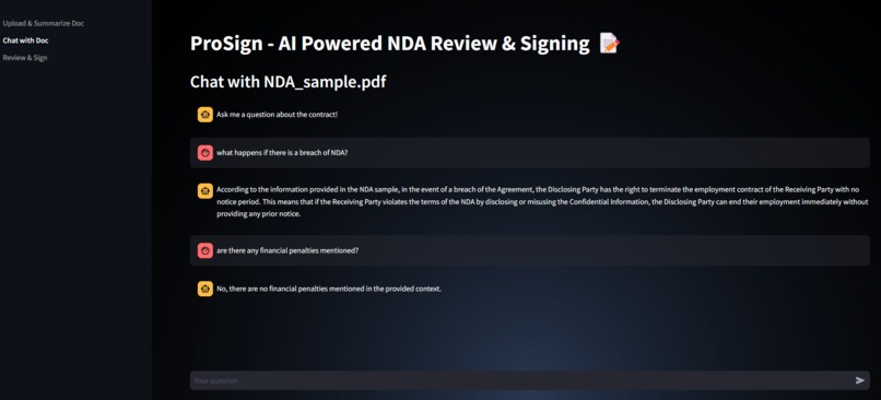ProSign - AI-powered NDA review & signing – screenshot 2