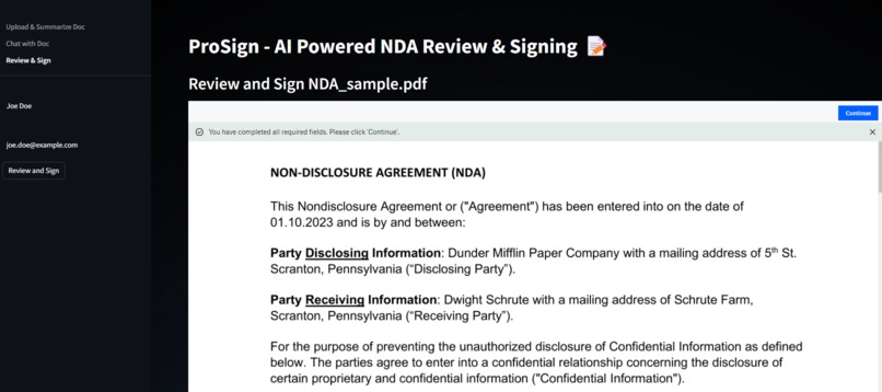 ProSign - AI-powered NDA review & signing – screenshot 3