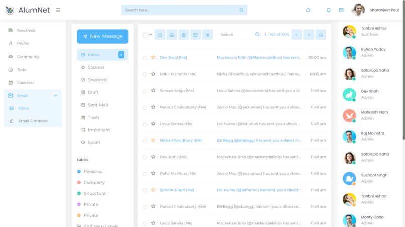 AlumNet – screenshot 2