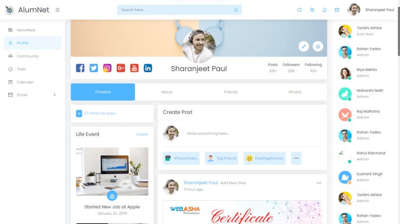 AlumNet – screenshot 4