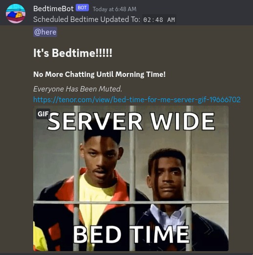 Bedtime Bot – screenshot 1