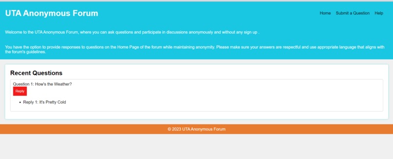 UTA Anonymous Forum – screenshot 1