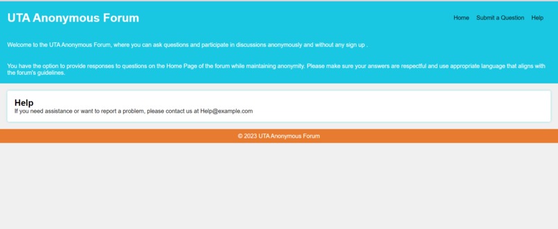 UTA Anonymous Forum – screenshot 2
