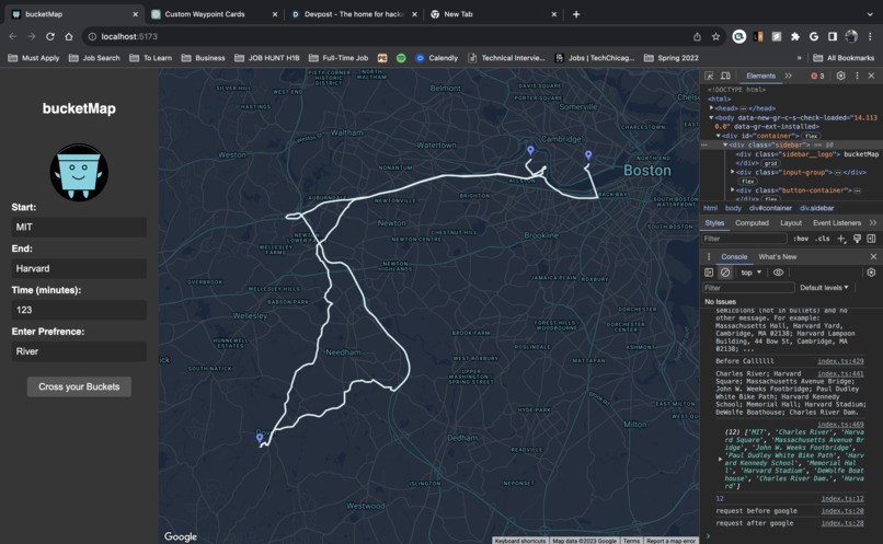 bucketMap – screenshot 1
