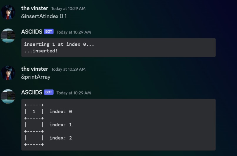 ASCIIDS – screenshot 1