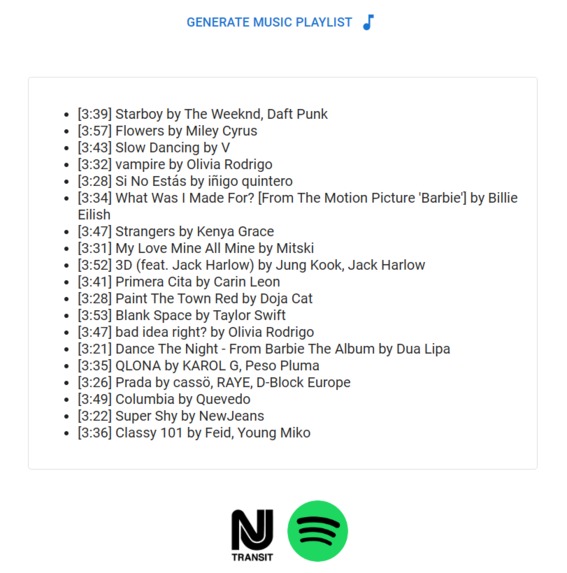 Trip Music Planner – screenshot 2
