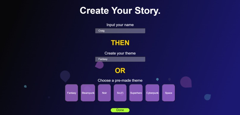 Story Generator – screenshot 1