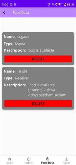 Food Donation Matching System : Unavaram – screenshot 6