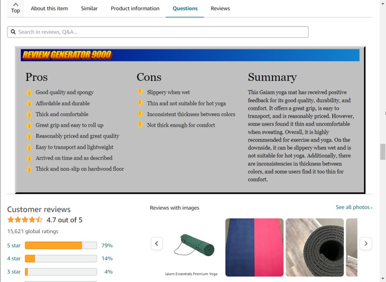 Review Generator 9000 – screenshot 2