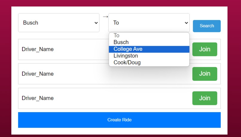 RU RideShare – screenshot 5