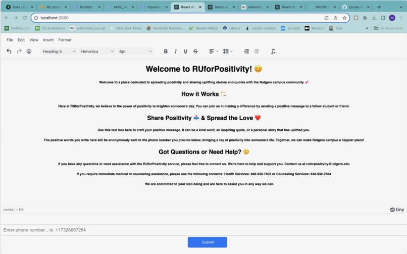 RUForPositivity – screenshot 1