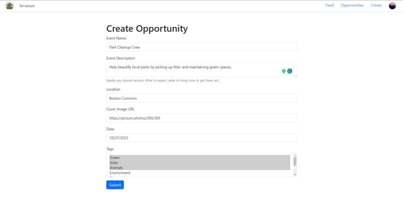Terrarium: Connecting Non-Profits to Communities – screenshot 3