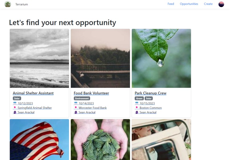 Terrarium: Connecting Non-Profits to Communities – screenshot 2
