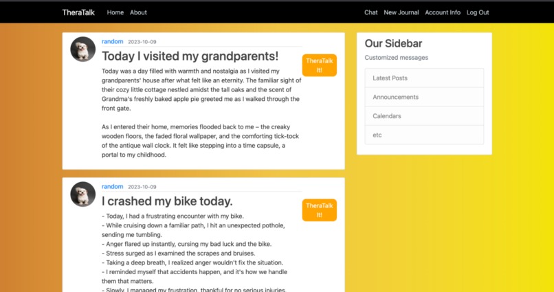 TheraTalk – screenshot 3