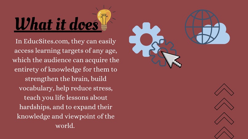 Education website – screenshot 3