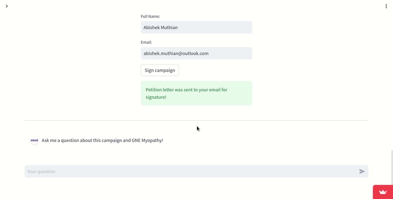 Interactive Signature Campaign – screenshot 5