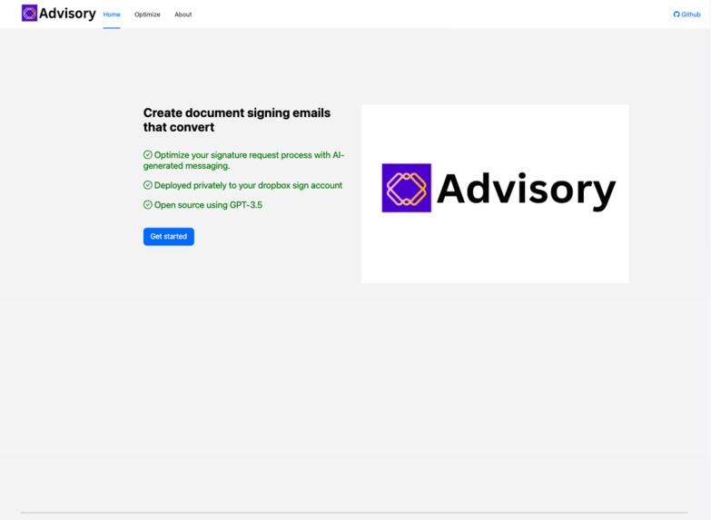Advisory | Optimized signature requests – screenshot 1