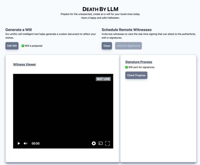 Death by LLM – screenshot 3