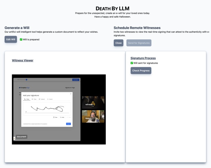 Death by LLM – screenshot 1