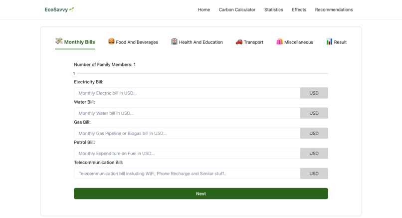 Ecosavvy Score – screenshot 1