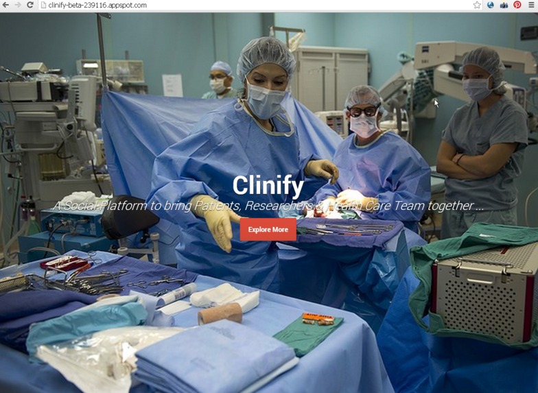 Clinify Collaboration Platform for clinical trials – screenshot 1