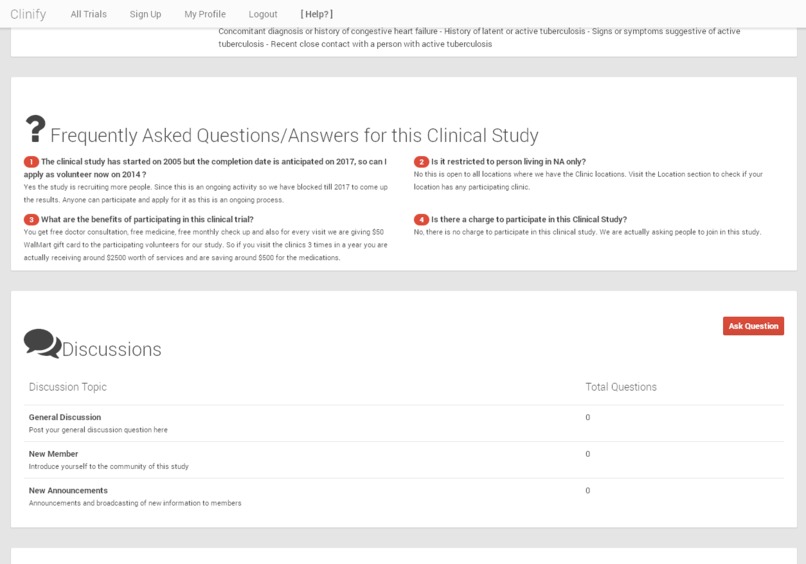 Clinify Collaboration Platform for clinical trials – screenshot 3