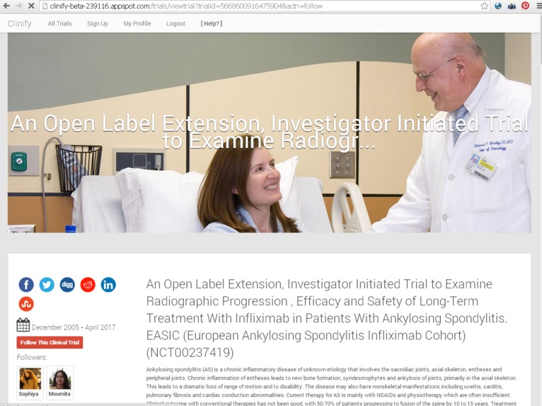 Clinify Collaboration Platform for clinical trials – screenshot 4