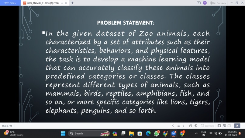 ZOO ANIMAL CLASSIFICATION – screenshot 2