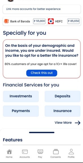 MobiBank – screenshot 1